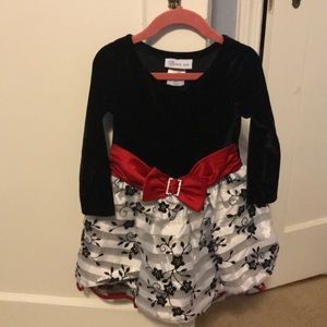 Bonnie Jean Holiday Girls Dress 3T Like New
